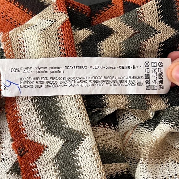 Zara Trafaluc Chevron Knit Top Size Small Multicolor - Picture 6 of 6